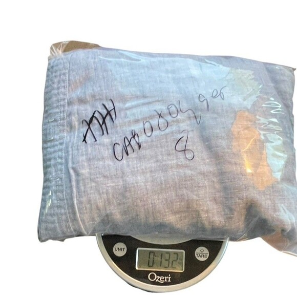 ATHLETA‎ Women's Size 8 Chambray  Cabo 100% Linen Jogger Pants Drawstring Waist - Picture 10 of 10